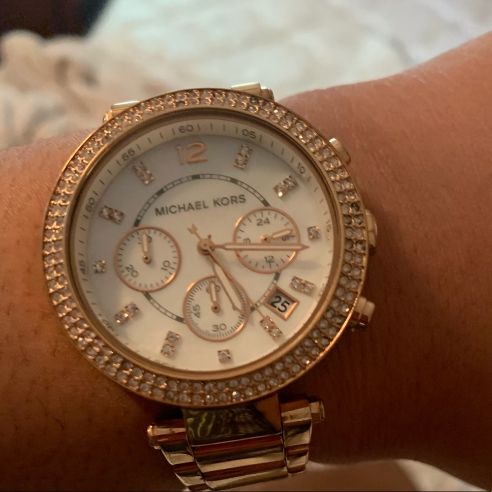 Rose Gold MK watch